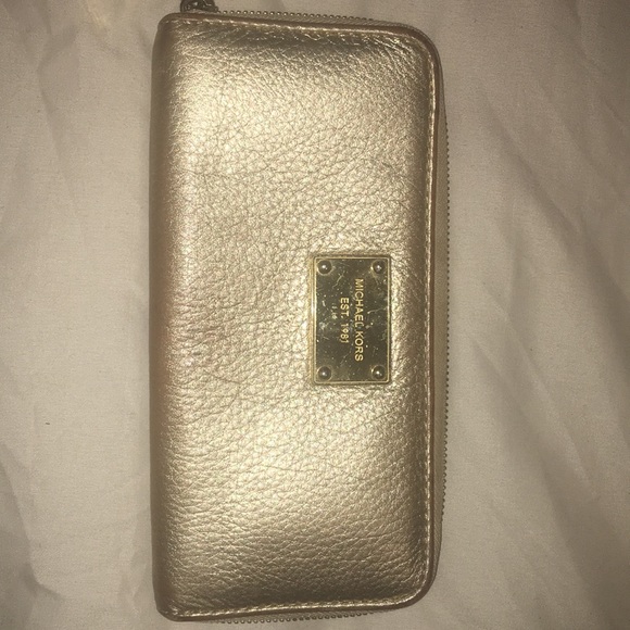 Michael Kors Handbags - Gold MK Wallet